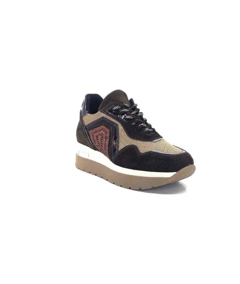 Ivoire 9B4425 Textile Et Daim Marron*Ivoire0130a Sale