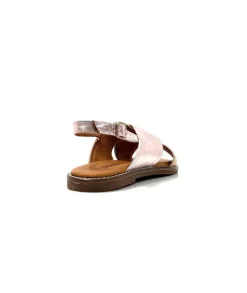 Ivoire 908D Cuir Argent Et Nude*gloria New