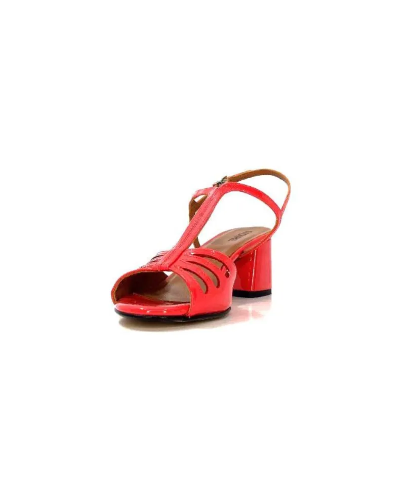 Ivoire F2295 Venezia Cuir Vernis Rouge*Ivoire0334 Clearance