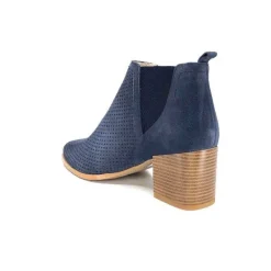 Ivoire S674 Cuir Daim Bleu Marine*Ivoire0352a Clearance