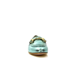 Ivoire S102 Cuir Metal Turquoise*eclair paris Sale