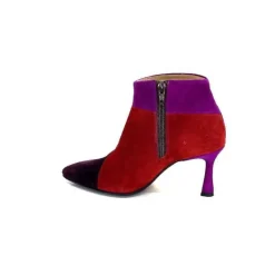 Tr1672 Daim Prune Rouge Fushia*l'arianna New