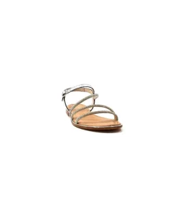 Les Tropeziennes Hoctavy Cuir Strass Argent*Les Tropéziennes par M.Belarbi Outlet