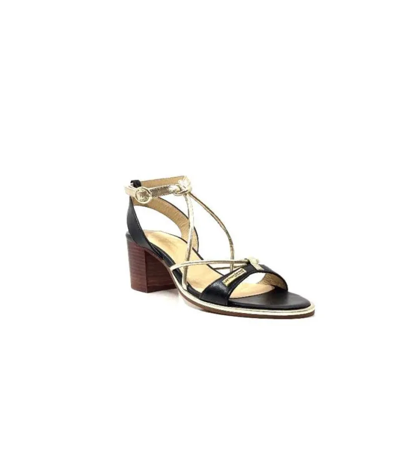 Les Tropeziennes Lilon Cuir Noir & Or*Les Tropéziennes par M.Belarbi Hot