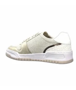 Ba3093Tx306 Suede Textile Blanc Glitter*Liu.Jo New