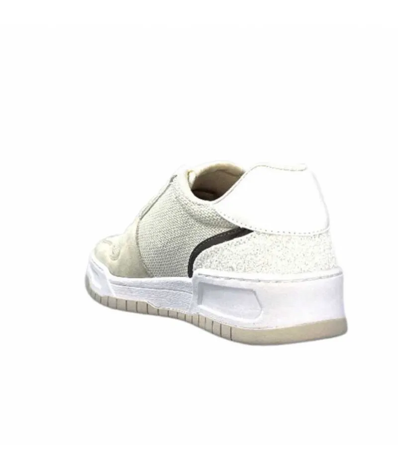 Ba3093Tx306 Suede Textile Blanc Glitter*Liu.Jo New