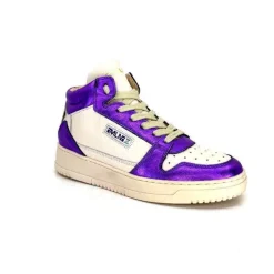 Meline 22Db Cuir Creme Et Violet*Méliné