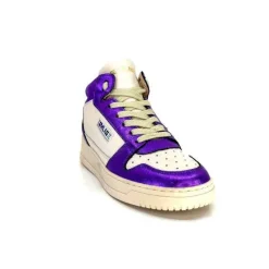 Meline 22Db Cuir Creme Et Violet*Méliné