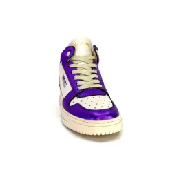 Meline 22Db Cuir Creme Et Violet*Méliné