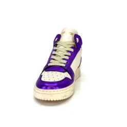 Meline 22Db Cuir Creme Et Violet*Méliné