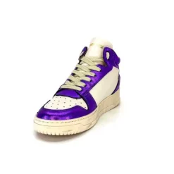 Meline 22Db Cuir Creme Et Violet*Méliné