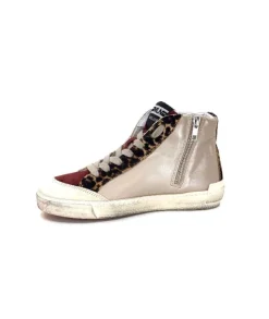 Meline Nkc320 Cuir Nacre Nude Daim Rouge Paillette Noir*Méliné Clearance