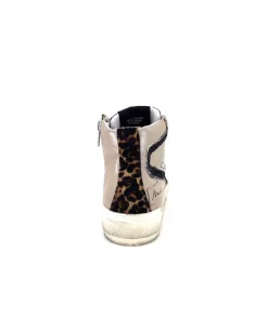 Meline Nkc320 Cuir Nacre Nude Daim Rouge Paillette Noir*Méliné Clearance