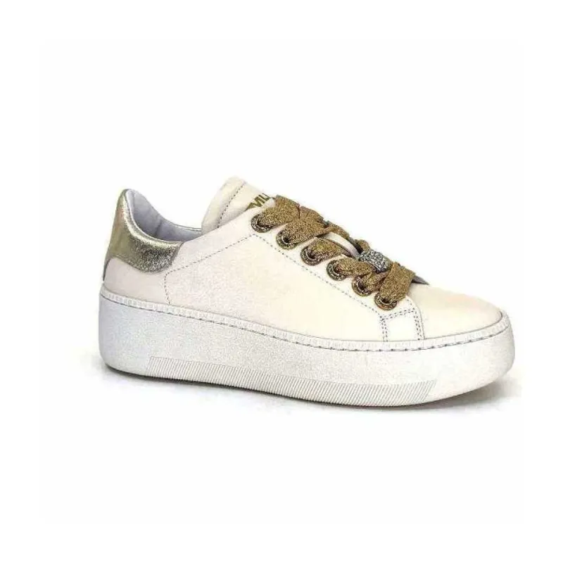 Meline Pf222 Cuir Creme Et Dore*Méliné Clearance