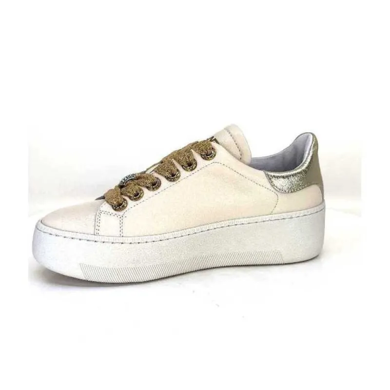 Meline Pf222 Cuir Creme Et Dore*Méliné Clearance