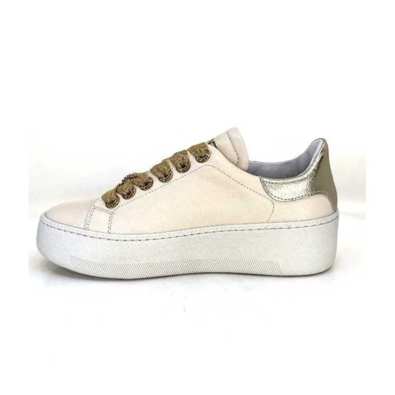 Meline Pf222 Cuir Creme Et Dore*Méliné Clearance