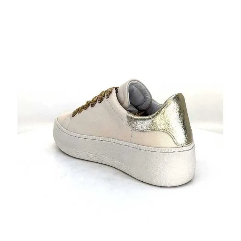 Meline Pf222 Cuir Creme Et Dore*Méliné Clearance