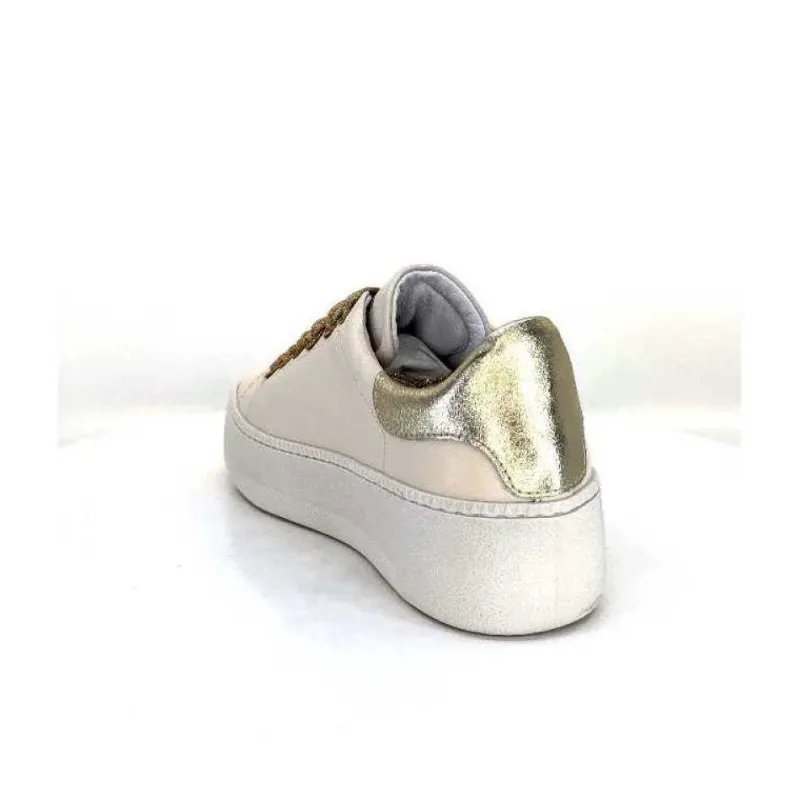 Meline Pf222 Cuir Creme Et Dore*Méliné Clearance