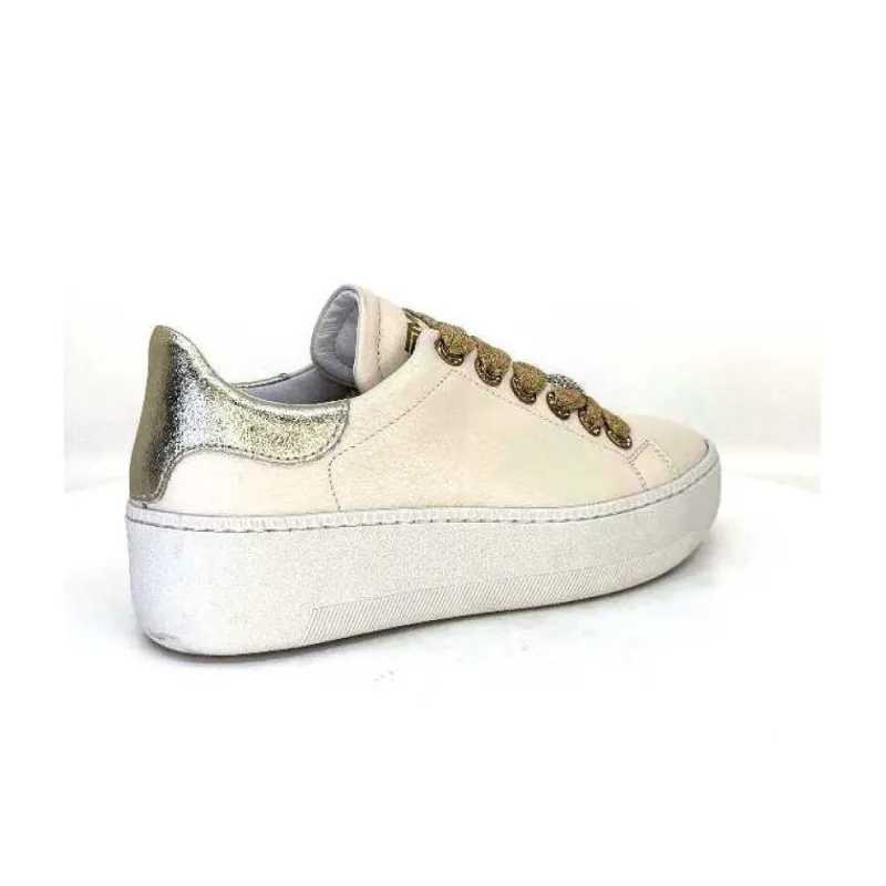 Meline Pf222 Cuir Creme Et Dore*Méliné Clearance