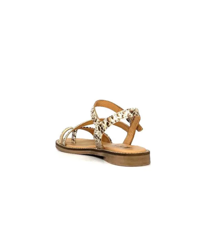 Agate 2 Cuir Metal Or Marron*MKD Discount