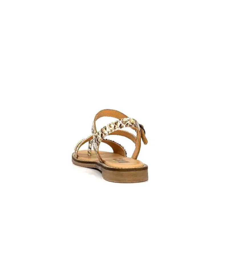 Agate 2 Cuir Metal Or Marron*MKD Discount