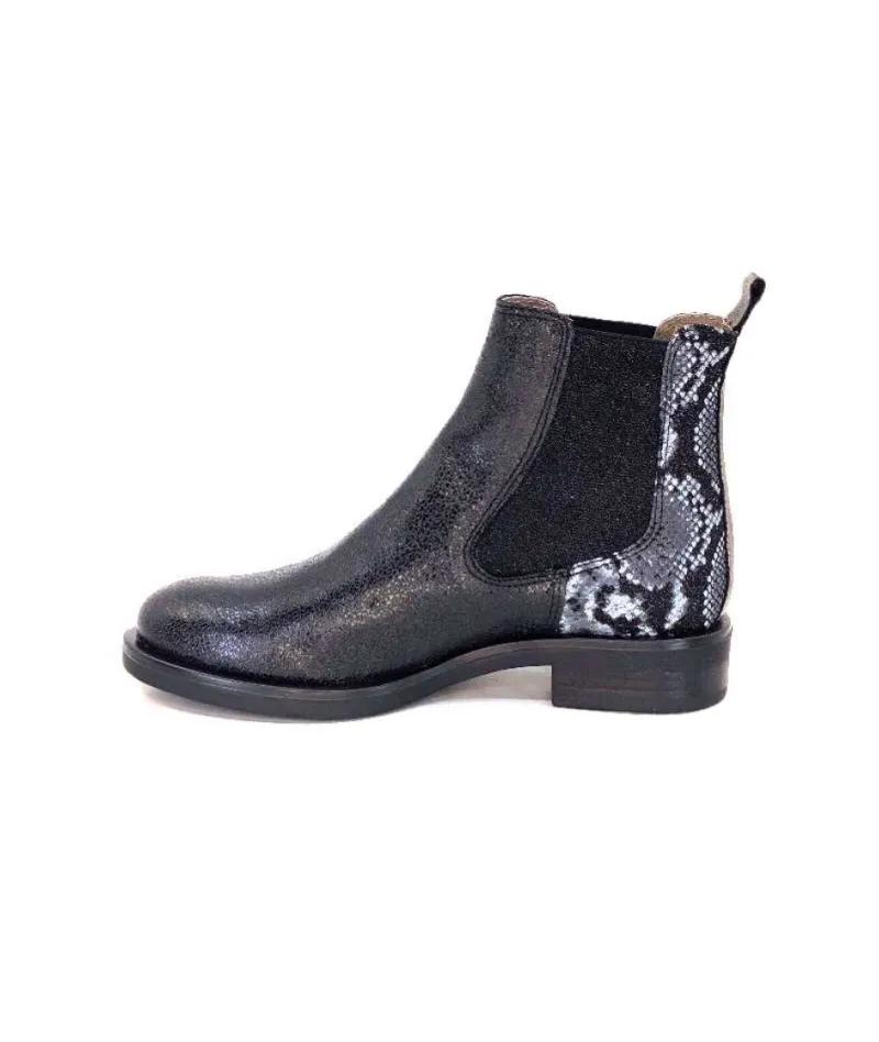Sibel4 Cuir Metal Noir*MKD Hot