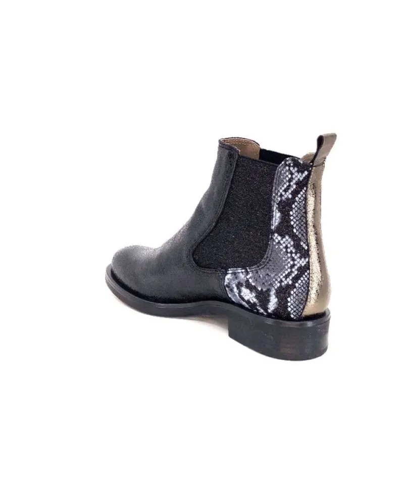 Sibel4 Cuir Metal Noir*MKD Hot