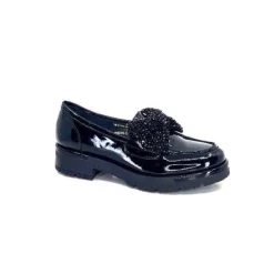 Mocassins 6765 Cuir Vernis Noir*Myma New