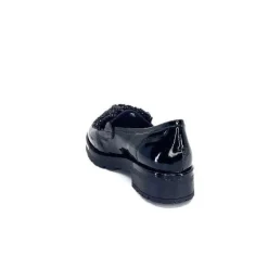 Mocassins 6765 Cuir Vernis Noir*Myma New