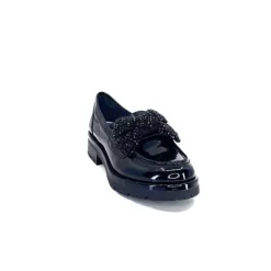 Mocassins 6765 Cuir Vernis Noir*Myma New