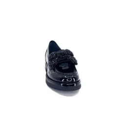 Mocassins 6765 Cuir Vernis Noir*Myma New