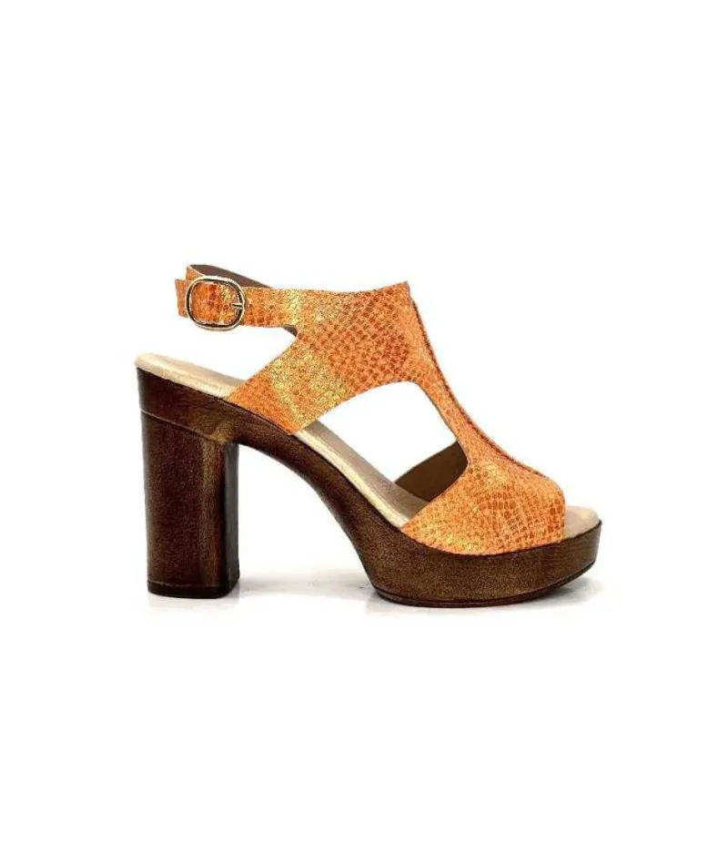 6580/01 Cuir Metal Orange*Myma Hot
