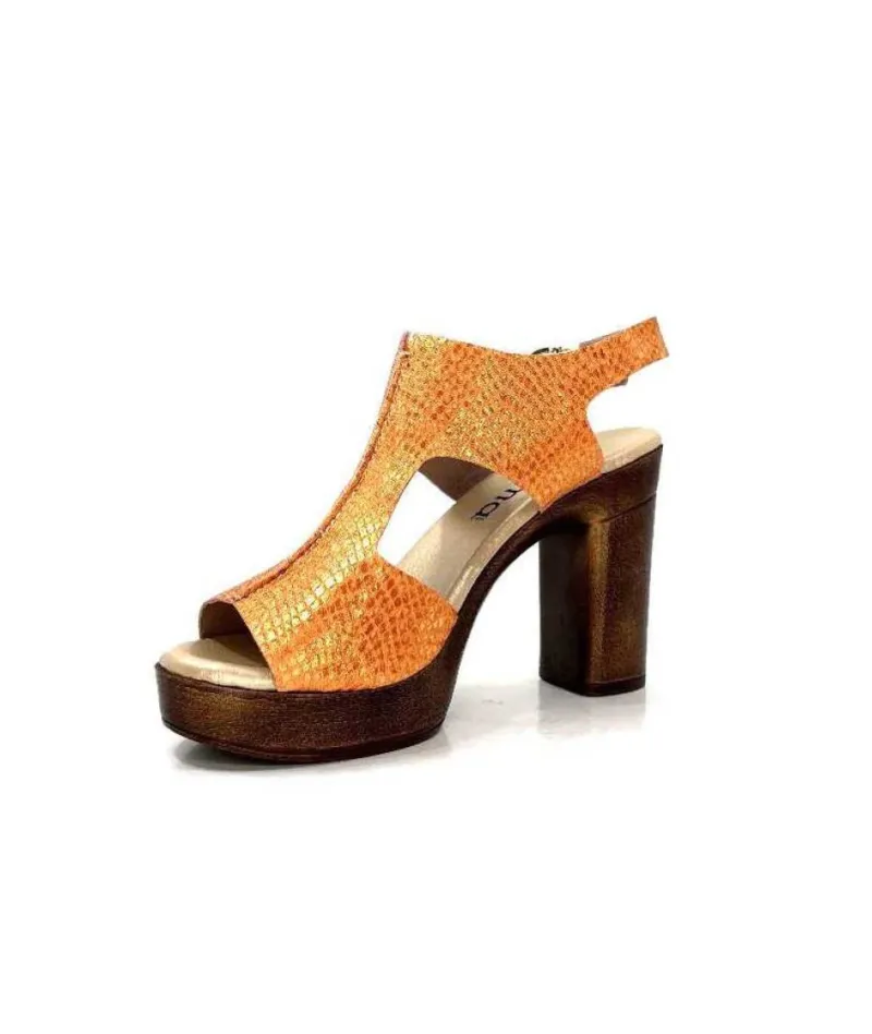 6580/01 Cuir Metal Orange*Myma Hot