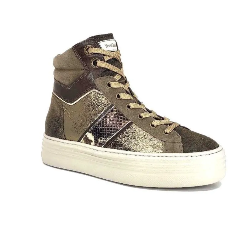 17004 Cuir Kaki Militaire*Nero Giardini Hot