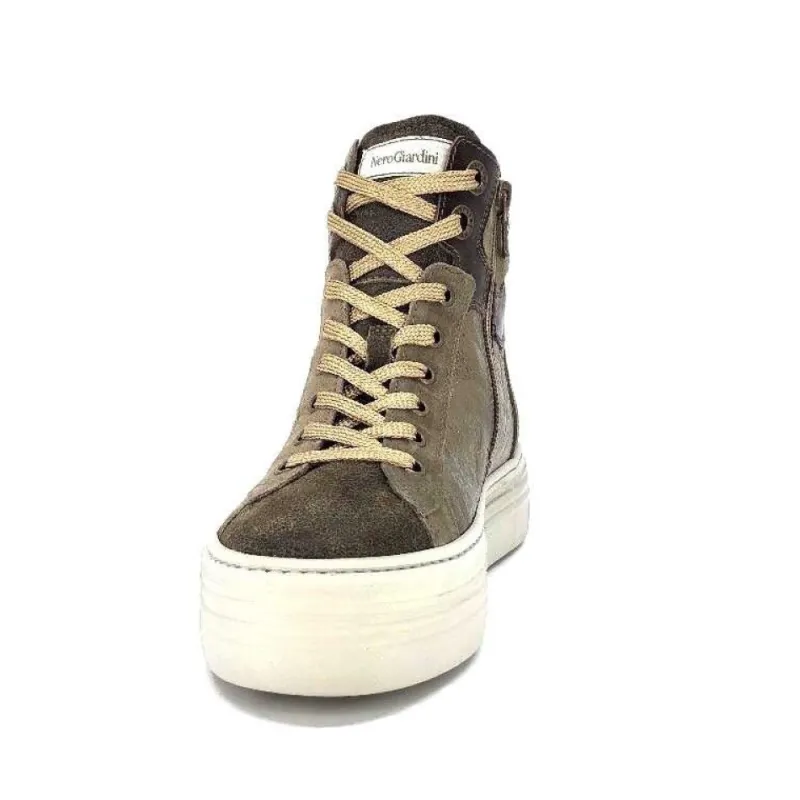 17004 Cuir Kaki Militaire*Nero Giardini Hot