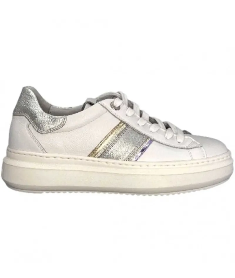 306554 D707 Cuir Blanc*Nero Giardini Hot