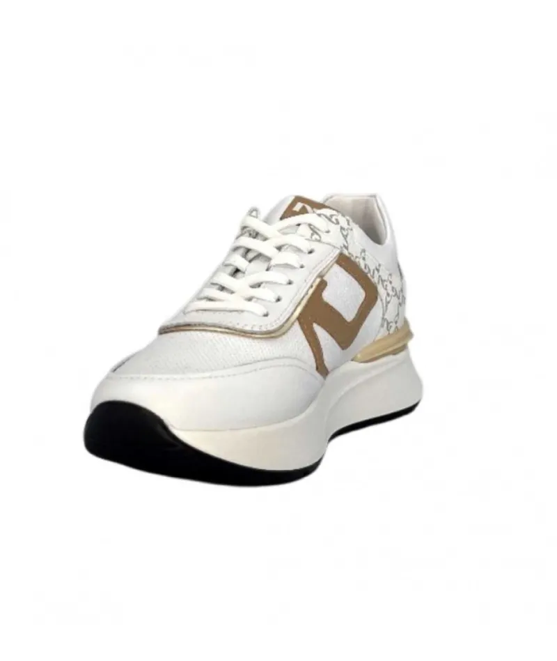 306447 D707 Cuir Blanc*Nero Giardini Discount