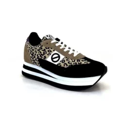 Flex M Jogger Daim Textile Beige Et Noir*No Name