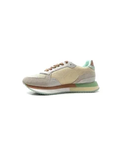 Mia Jogger Daim Textile Beige Pastel Vert*No Name Outlet