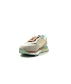 Mia Jogger Daim Textile Beige Pastel Vert*No Name Outlet