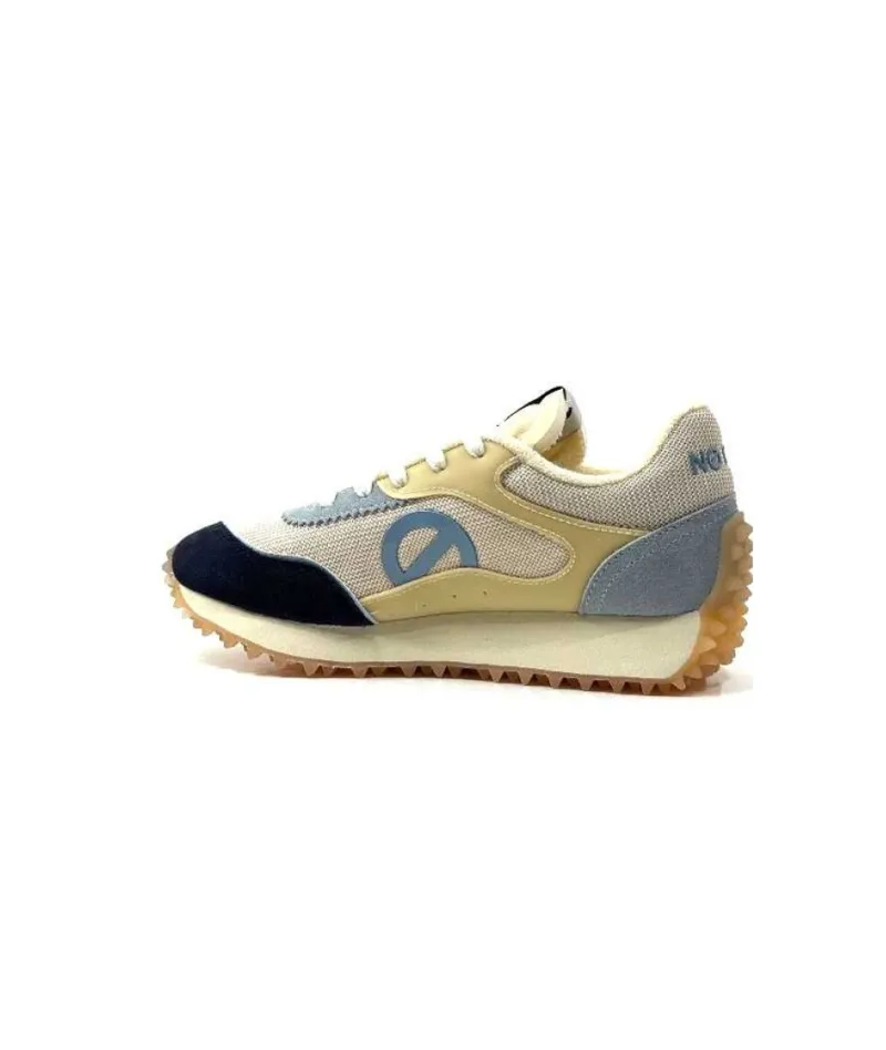 Punky Jogger Daim Bleu Textile Beige*No Name Clearance