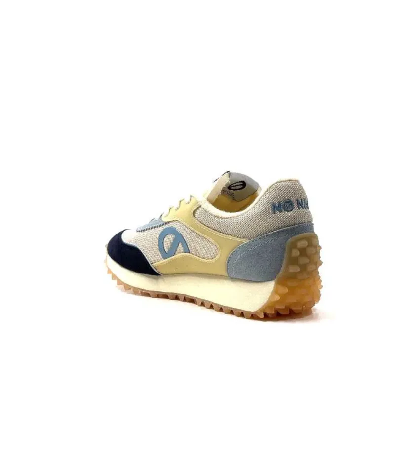 Punky Jogger Daim Bleu Textile Beige*No Name Clearance
