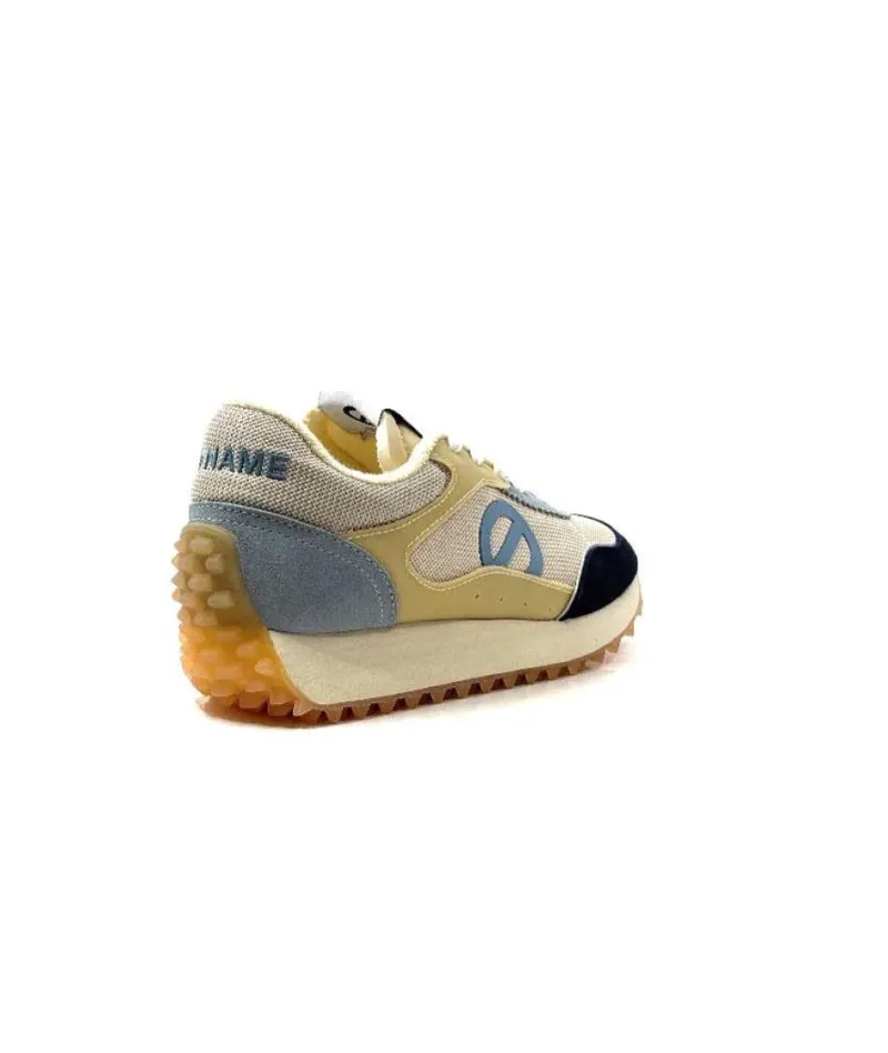 Punky Jogger Daim Bleu Textile Beige*No Name Clearance