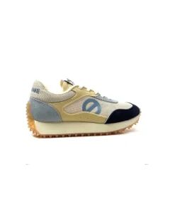 Punky Jogger Daim Bleu Textile Beige*No Name Clearance