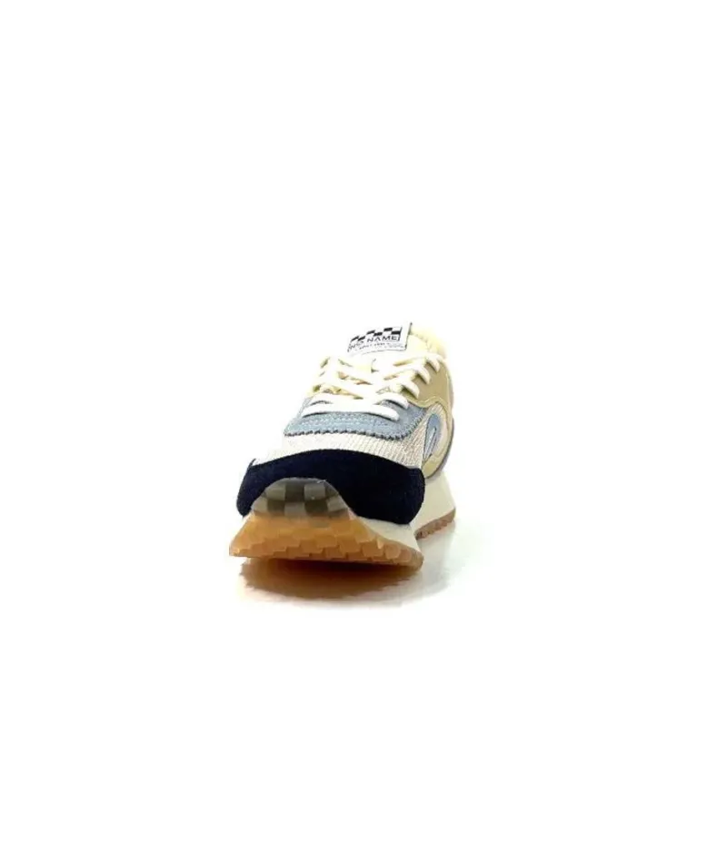 Punky Jogger Daim Bleu Textile Beige*No Name Clearance
