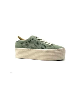 Spice Sneaker Cuir Vert D'Eau*No Name Sale