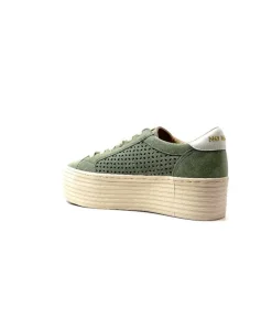 Spice Sneaker Cuir Vert D'Eau*No Name Sale