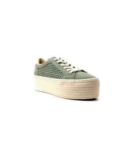 Spice Sneaker Cuir Vert D'Eau*No Name Sale