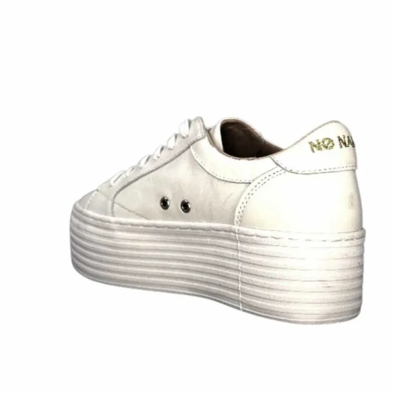 Spice Sneaker Cuir Blanc*No Name Clearance
