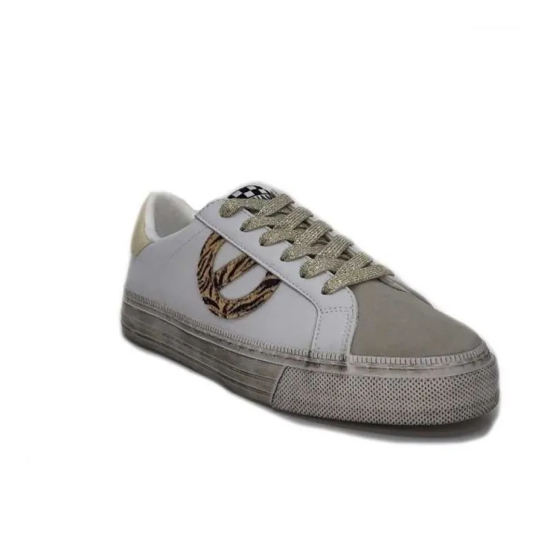 Strike Side Cuir Blanc Or*No Name Best